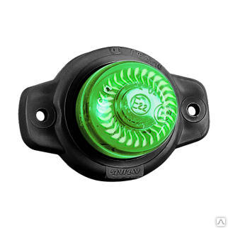 Фонари ГФ 3.18 LED2 "Шайба" зеленый (рассеиватель хрусталик)
